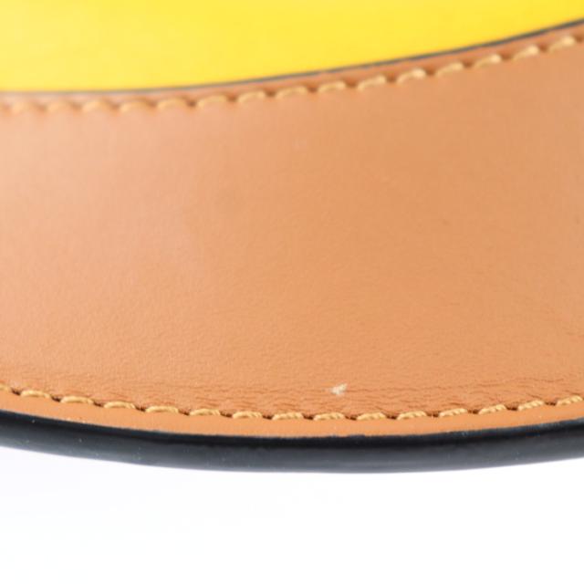 美品 LOEWE ロエベ ホースシュー A826303X03 ショルダーバッグ レザー イエロー系 巾着【本物保証】_4