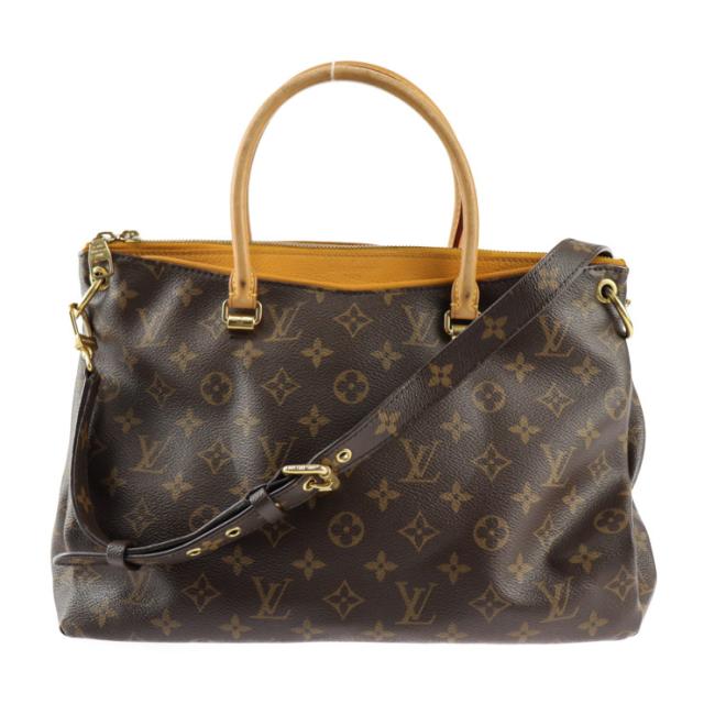 LOUIS VUITTON ルイ ヴィトン モノグラム パラス モノグラム M40929 ハンドバッグ PVC レザー ブラウン 2WAY ショルダーバッグ ビトン【本物保証】