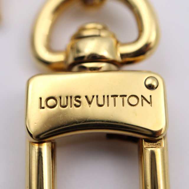 美品 LOUIS VUITTON ルイ ヴィトン ビジュー サック チェーン ブルーミング M00997 キーホルダー メタル ゴールド モノグラムフラワー サ