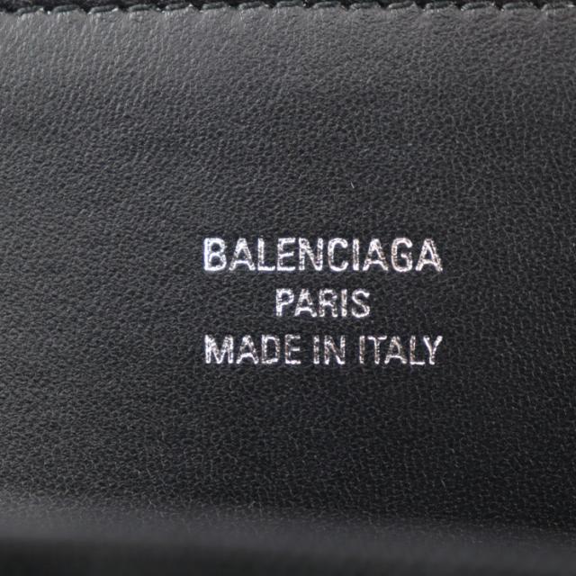 美品 BALENCIAGA バレンシアガ デューティーフリー 741602 トートバッグ メッシュ×レザー ブラック ショルダーバッグ ロゴ ポーチ付き チェーン【本物保証】_9
