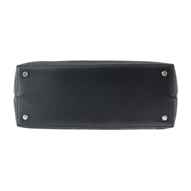 美品 BALENCIAGA バレンシアガ デューティーフリー 741602 トートバッグ メッシュ×レザー ブラック ショルダーバッグ ロゴ ポーチ付き チェーン【本物保証】_3