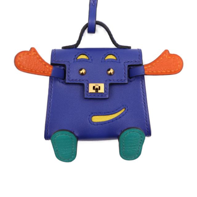 HERMES ﾊﾞｯｸﾞﾁｬｰﾑ ｼﾞｰｼﾞｰ ｶﾏｲﾕ U刻印 ﾗｲﾑ(62804)の通販は バッグ