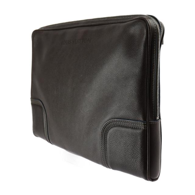 美品 LOUIS VUITTON ルイ ヴィトン ポルト オーディナチュール M95777 セカンドバッグ レザー ブラウン クラッチバッグ パソコンケース タブレットケース ビトン【本物保証】_1