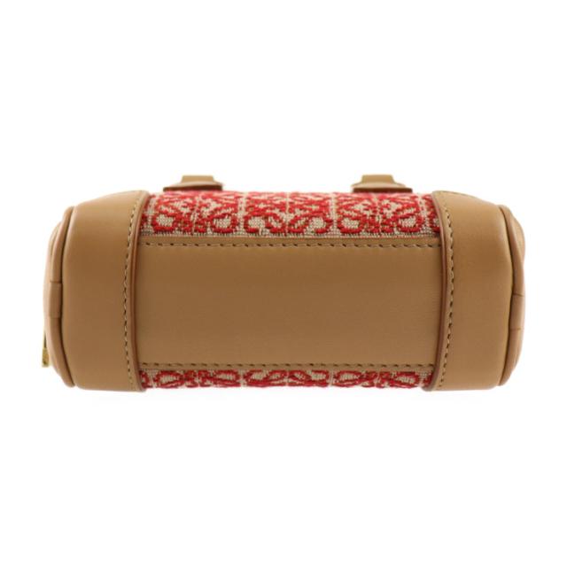 超美品 LOEWE ロエベ アマソナ ナノ A039U96X02 ハンドバッグ キャンバス カーフレザー レッド系 2WAY チェーン ショルダーバッグ ポシェット ポーチ【本物保証】_4