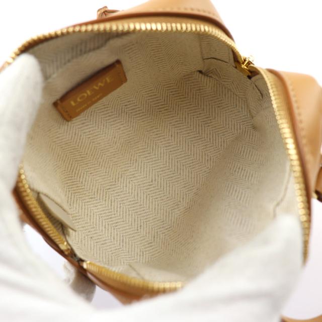 超美品 LOEWE ロエベ アマソナ ナノ A039U96X02 ハンドバッグ キャンバス カーフレザー レッド系 2WAY チェーン ショルダーバッグ ポシェット ポーチ【本物保証】_7