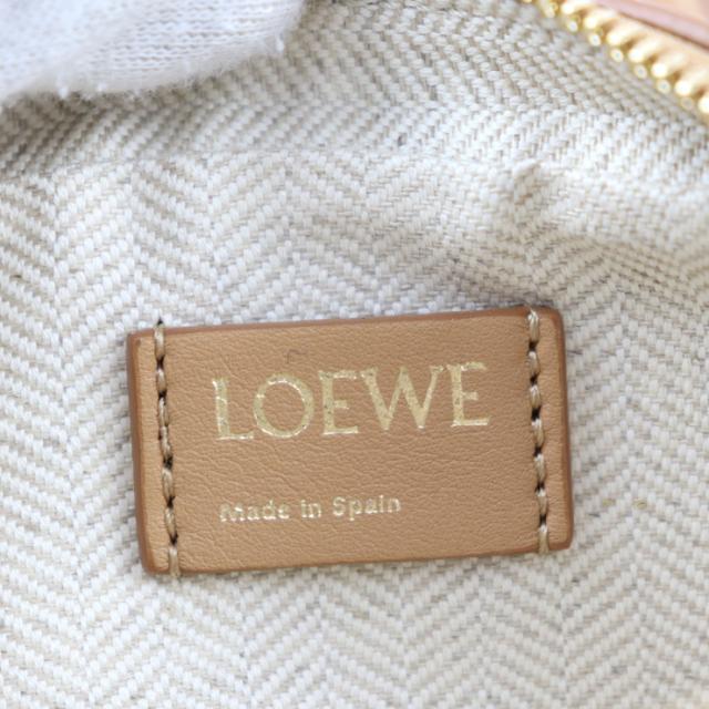 超美品 LOEWE ロエベ アマソナ ナノ A039U96X02 ハンドバッグ キャンバス カーフレザー レッド系 2WAY チェーン ショルダーバッグ ポシェット ポーチ【本物保証】_8
