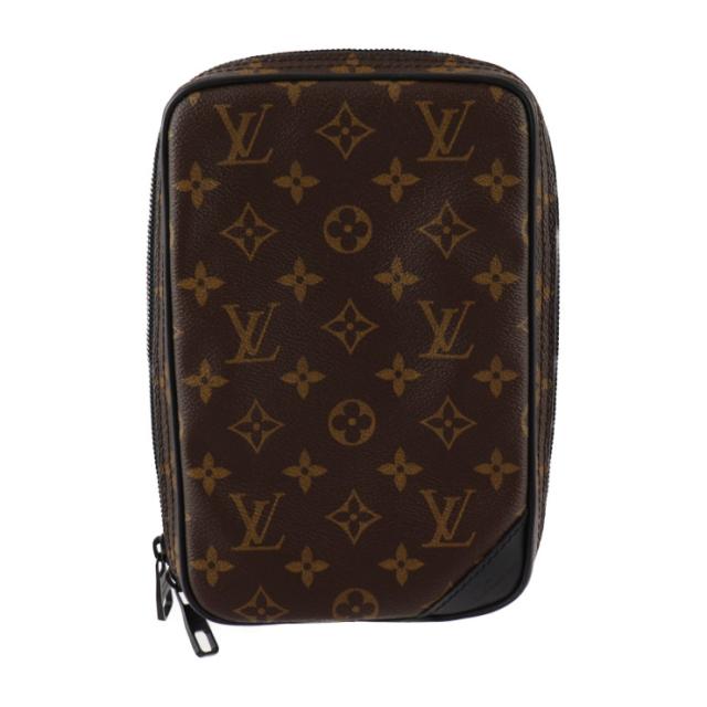 超美品 LOUIS VUITTON ルイ ヴィトン ソーラーレイ ユティリティ サイドバッグ モノグラム M44477 ショルダーバッグ PVC レザー ブラウン ボディバッグ ポーチ ビトン【本物保証】_1