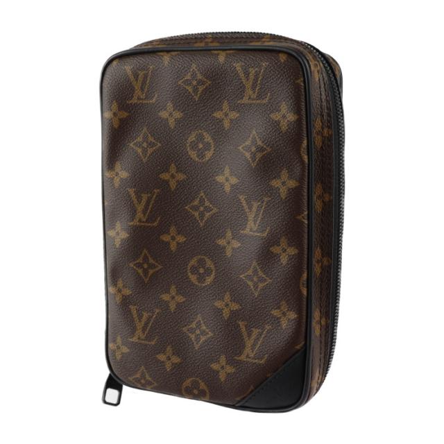 超美品 LOUIS VUITTON ルイ ヴィトン ソーラーレイ ユティリティ サイドバッグ モノグラム M44477 ショルダーバッグ PVC レザー ブラウン ボディバッグ ポーチ ビトン【本物保証】_2