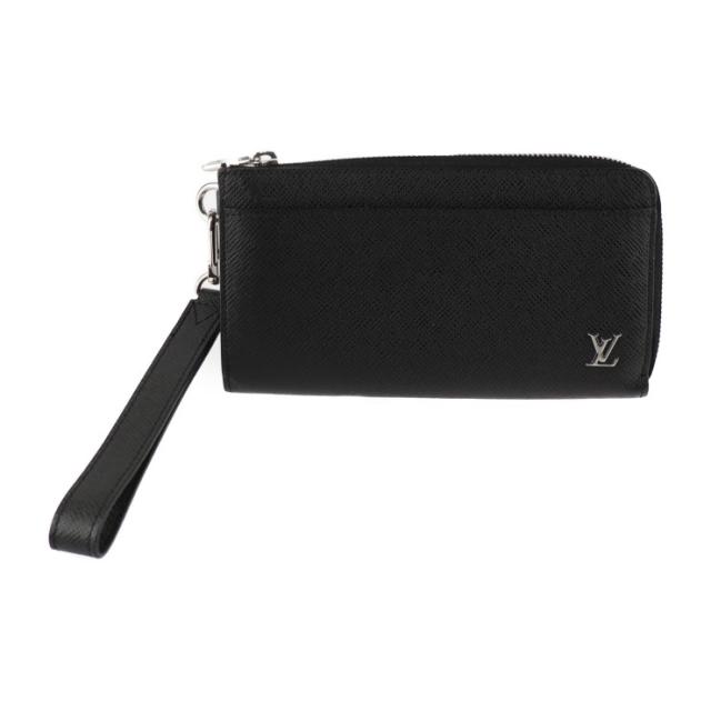 美品 LOUIS VUITTON ルイ ヴィトン ジッピー ドラゴンヌ M69409 長財布 タイガ ブラック リストレット L字ファスナー ポーチ【本物保証】の通販は 59,180円