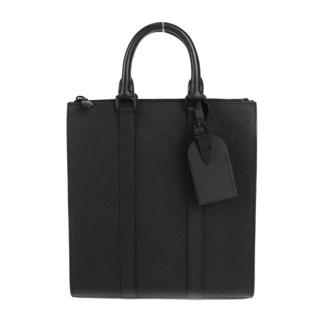 超美品 LOUIS VUITTON ルイ ヴィトン サックプラ・クロス モノグラム M59960 ハンドバッグ トリヨンレザー ブラック トートバッグ ビトン【本物保証】の通販は