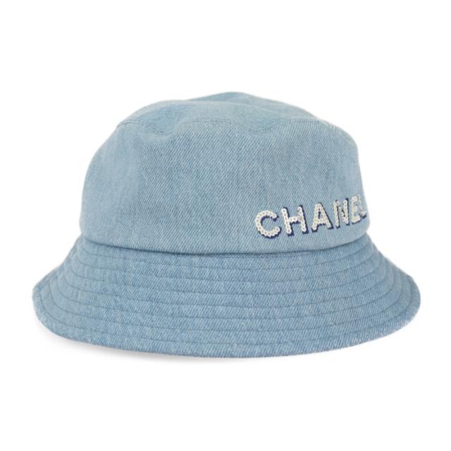 美品 CHANEL シャネル バケットハット - ハット 表記サイズ M コットン 