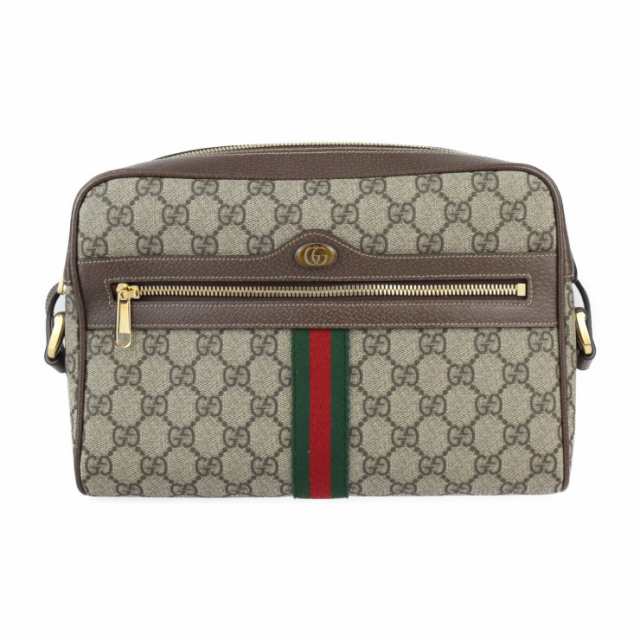 美品 GUCCI グッチ オフィディア GGスモール ショルダーバッグ シェリーライン 517080 ショルダーバッグ GGスプリームキャンバス レザー