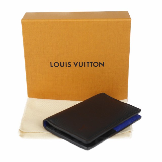 超美品 LOUIS VUITTON ルイ ヴィトン オーガナイザー ドゥ ポッシュ M80768 カードケース エピレザー モノグラムエクリプス タイガ ブラ