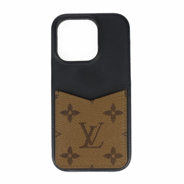 LOUIS VUITTON ルイ ヴィトン IPHONE バンパー 15 Pro M82889 その他小物 モノグラムリバース レザー ブラウン iPhoneケース スマホケー