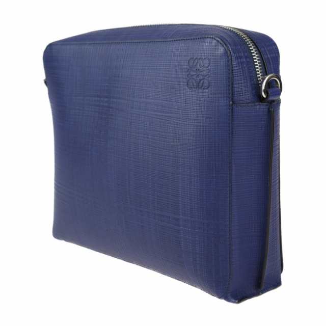 超美品 LOEWE ロエベ ゴヤ レポーター 316.60.P63 ショルダーバッグ カーフレザー ブルー系 アナグラム メッセンジャーバッグ【本物保証】の通販は