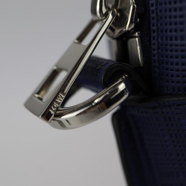 超美品 LOEWE ロエベ ゴヤ レポーター 316.60.P63 ショルダーバッグ カーフレザー ブルー系 アナグラム メッセンジャーバッグ【本物保証】の通販は