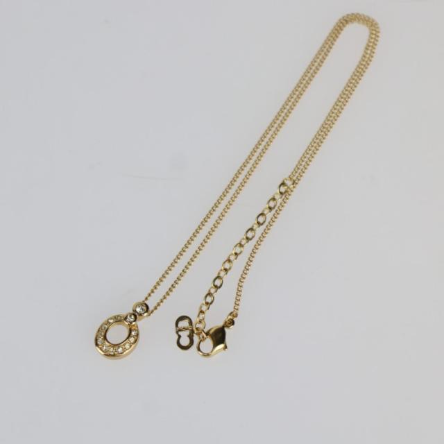美品 Christian Dior クリスチャンディオール ネックレス - ネックレス メタル ゴールド CDロゴ【本物保証】_2