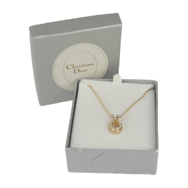 美品 Christian Dior クリスチャンディオール ネックレス - ネックレス メタル ゴールド CDロゴ【本物保証】_8