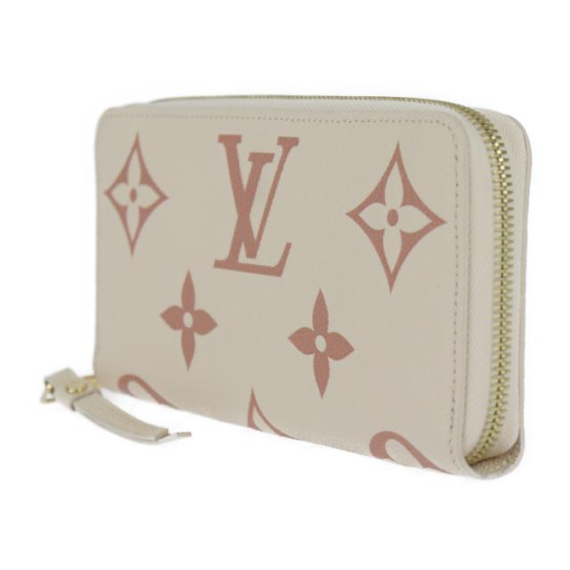 超美品 LOUIS VUITTON ルイ ヴィトン ジッピーウォレット M81914 長財布 モノグラムアンプラント クリーム ラウンドファスナー ビトン【本物保証】_1