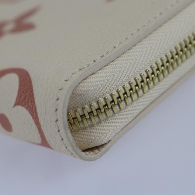 超美品 LOUIS VUITTON ルイ ヴィトン ジッピーウォレット M81914 長財布 モノグラムアンプラント クリーム ラウンドファスナー ビトン【本物保証】_4