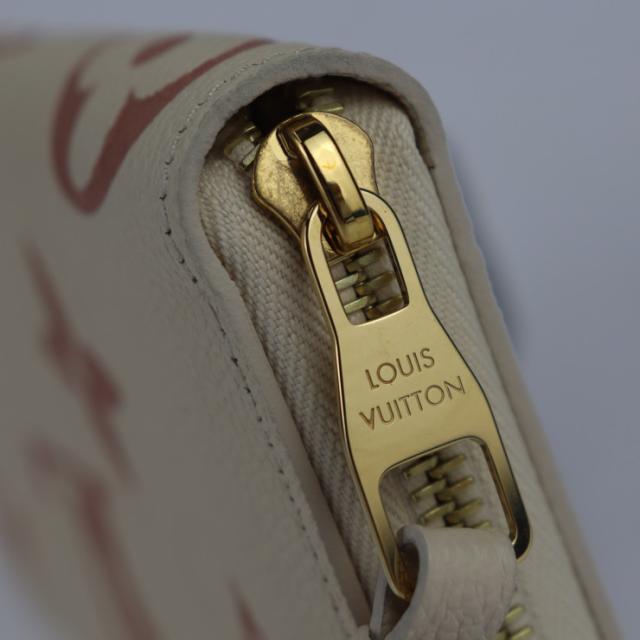 超美品 LOUIS VUITTON ルイ ヴィトン ジッピーウォレット M81914 長財布 モノグラムアンプラント クリーム ラウンドファスナー ビトン【本物保証】_5