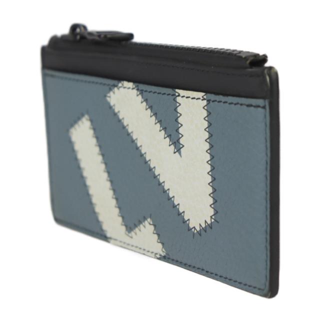LOUIS VUITTON ルイ ヴィトン  カードホルダー ケース M81314 レザー   ホワイト×ブルー×イエロー×ブラック   LVロゴ モノグラム カードケース 小銭入れ フラグメントケース ビトン 【本物保証】 ルイヴィトン M81314 モノグラム LVロゴ コインケース ブルー ホワイト