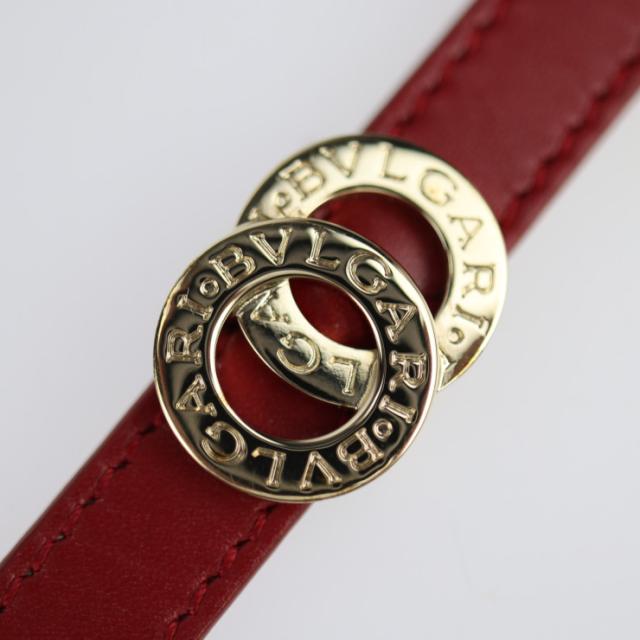 美品 BVLGARI ブルガリ ドッピオトンド ダブルコイル ブレスレット 赤