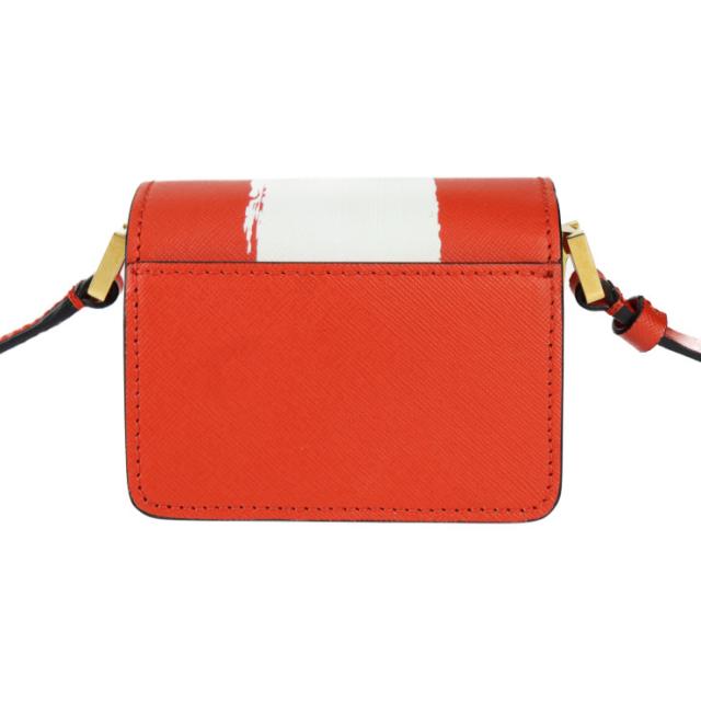 超美品 MARNI マルニ TRUNK NANO トランク ナノ SBMP0079L1 PR409 ショルダーバッグ レザー レッド系 クロスボディ ミニバッグ ポシェット【本物保証】_3