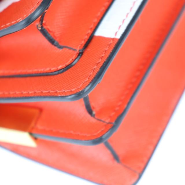 超美品 MARNI マルニ TRUNK NANO トランク ナノ SBMP0079L1 PR409 ショルダーバッグ レザー レッド系 クロスボディ ミニバッグ ポシェット【本物保証】_5