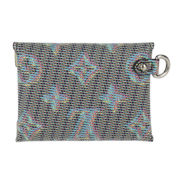超美品 LOUIS VUITTON ルイ ヴィトン キリガミ ネックレス モノグラム LVポップ M68613 カードケース カーフレザー ブルー系 チェーン マルチケース 小物入れ 名刺入れ ペンダント【本物保証】_3