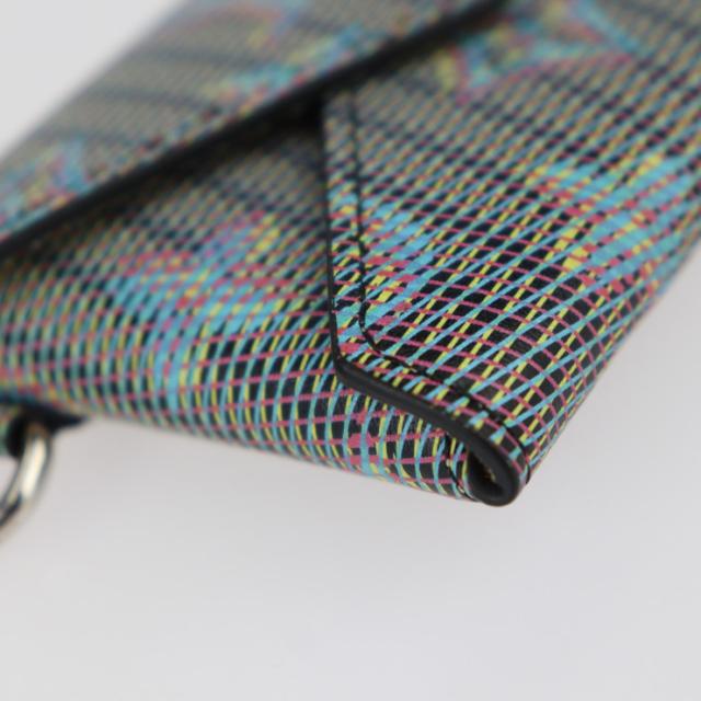 超美品 LOUIS VUITTON ルイ ヴィトン キリガミ ネックレス モノグラム LVポップ M68613 カードケース カーフレザー ブルー系 チェーン マルチケース 小物入れ 名刺入れ ペンダント【本物保証】_4