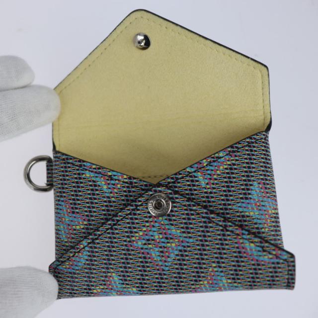 超美品 LOUIS VUITTON ルイ ヴィトン キリガミ ネックレス モノグラム LVポップ M68613 カードケース カーフレザー ブルー系 チェーン マルチケース 小物入れ 名刺入れ ペンダント【本物保証】_5