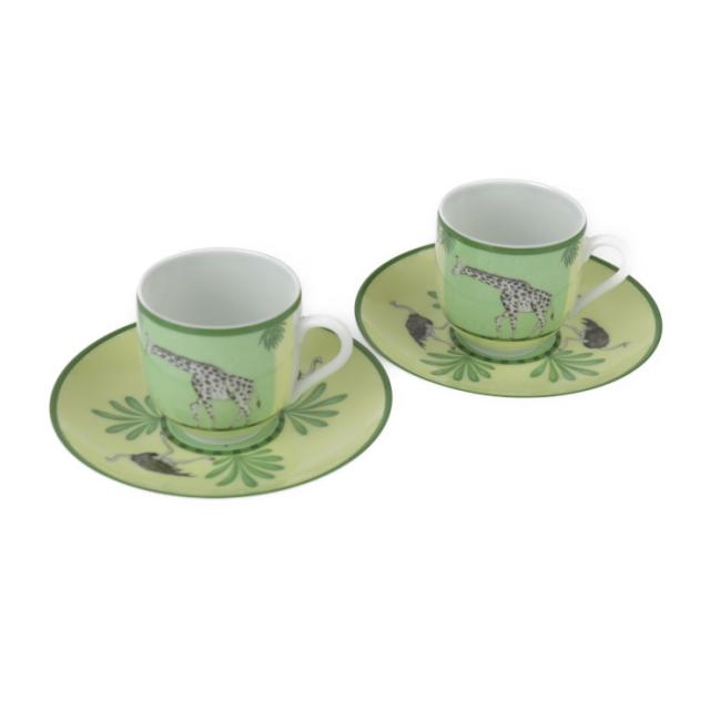 HERMES エルメス アフリカ カップ＆ソーサー 2客セット 003216P