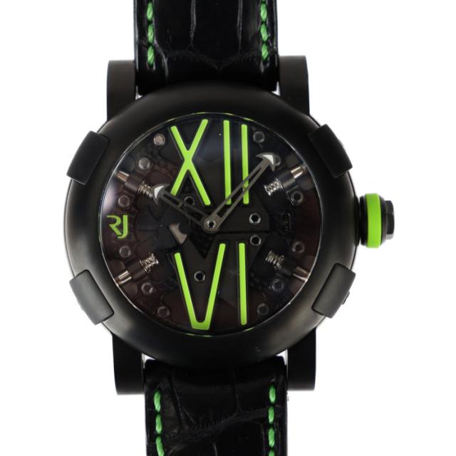 超美品 ROMAIN JEROME ロマン ジェローム Titanic DNA Steampunk タイタニック DNA スティームパンク RJ.T.AU.SP.005.03 腕時計 ステンレススチール チタン クロコ型押しレザー × ラバー ブラック 自動巻き 世界99本限定【本物保証】の通販は 198,000円
