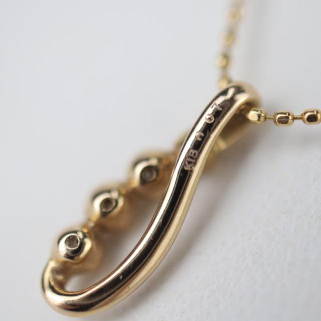 courreges クレージュ デザインネックレス - ネックレス K18ゴールド