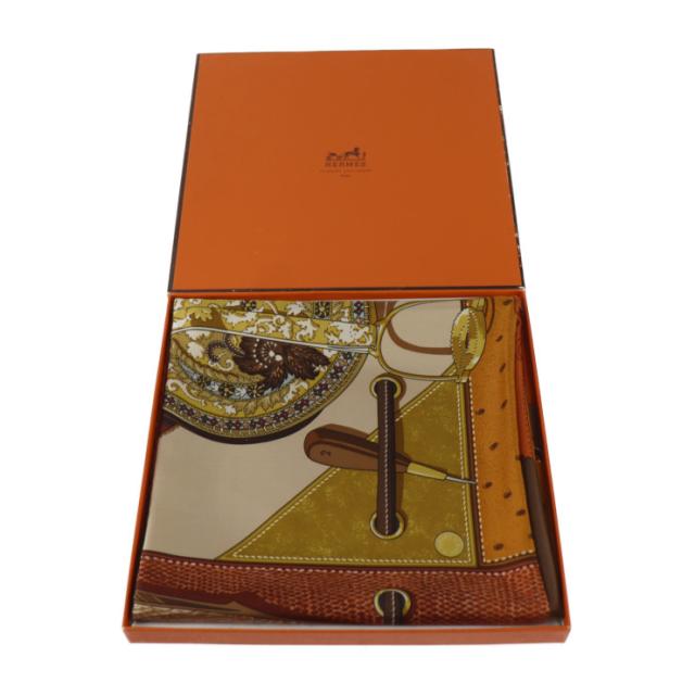 美品 HERMES エルメス TOUT CUIR すべて皮 カレ90 - スカーフ