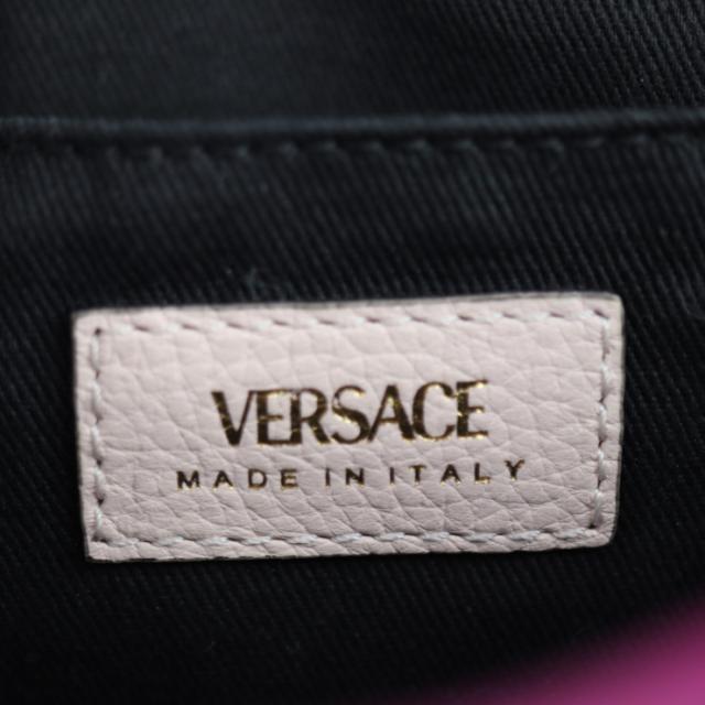 新古未使用展示品 VERSACE ヴェルサーチ VIRTUS ヴィルトゥス 1005969 ショルダーバッグ レザー マゼンタ系 ピンク系 チェーンショルダー ポシェット【本物保証】_7