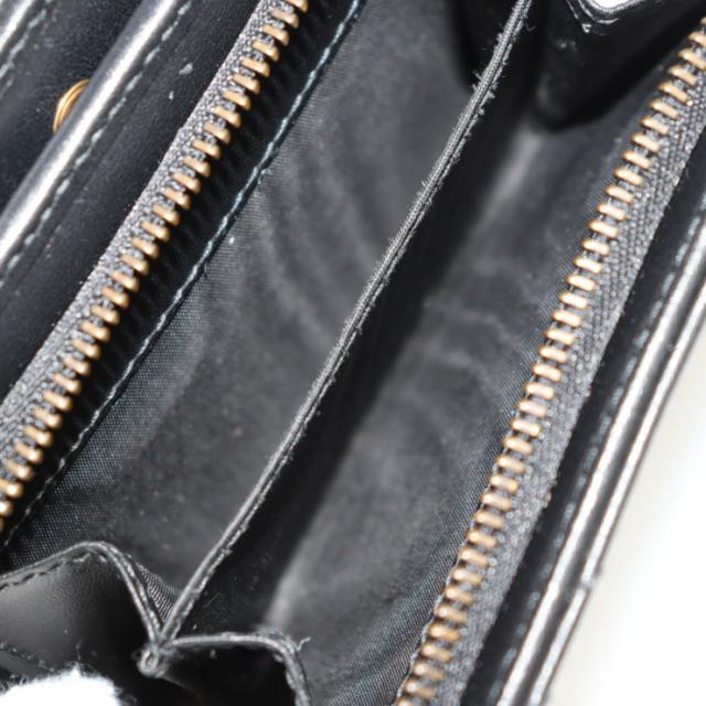 GUCCI グッチ ダブルG ウォレット 773427 二つ折り財布 シェブロン キルティング レザー ブラック L字ファスナー【本物保証】の通販は