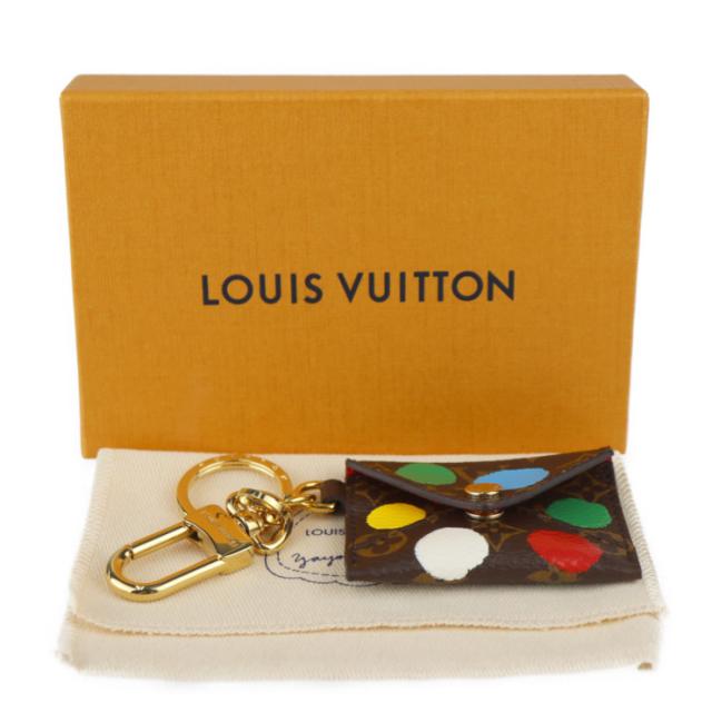 超美品 LOUIS VUITTON ルイ ヴィトン ポルト クレ キリガミ YK 草間彌生 コラボ M01209 キーホルダー モノグラムキャンバス ブラウン キーリング バッグチャーム ビトン【本物保証】_7