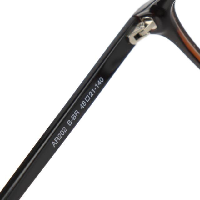 新古未使用展示品 AVIREX アヴィレックス 伊達メガネ AR202 B-BR メガネ 表記サイズ 48□21-140 プラスチック ブラウン系 メガネフレーム アジアンフィット ウェリントン【本物保証】_5