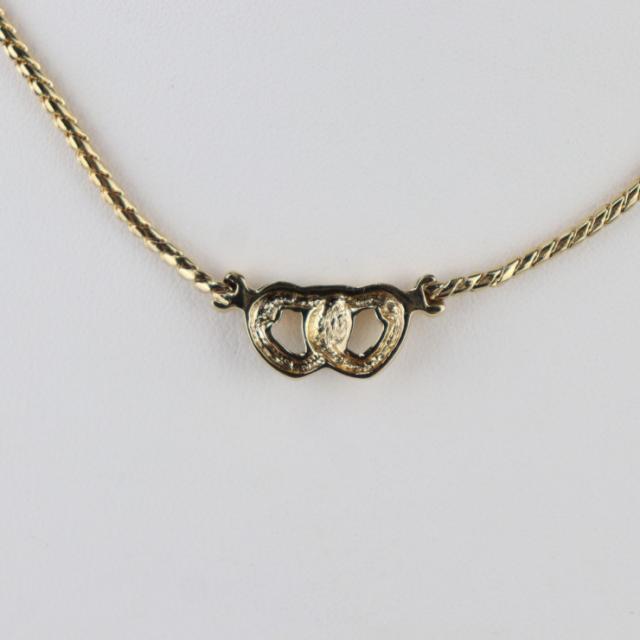 Dior ゴールド ダブルCモチーフ ネックレス