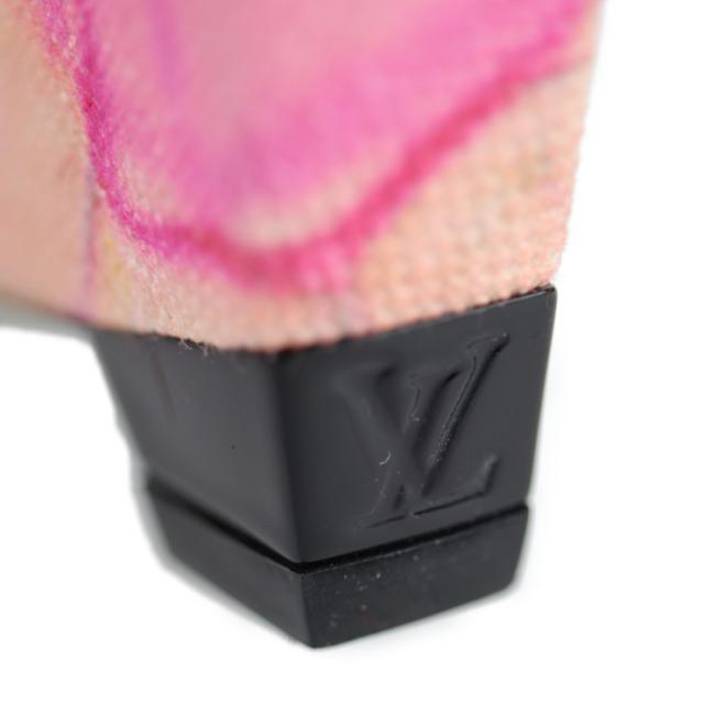美品 LOUIS VUITTON ルイ ヴィトン パンプス ＃35 キャンバス ピンク