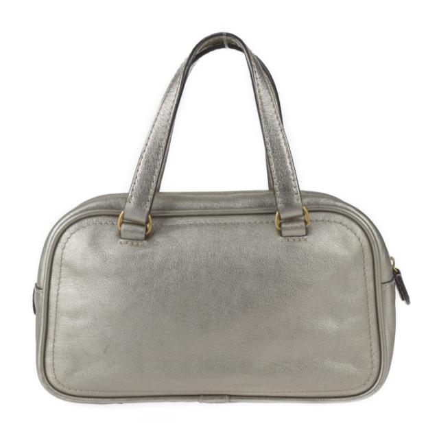 美品 LOEWE ロエベ ミニボストンバッグ マドリード ハンドバッグ レザー ゴールド系 アナグラム タッセル フリンジ【本物保証】_2