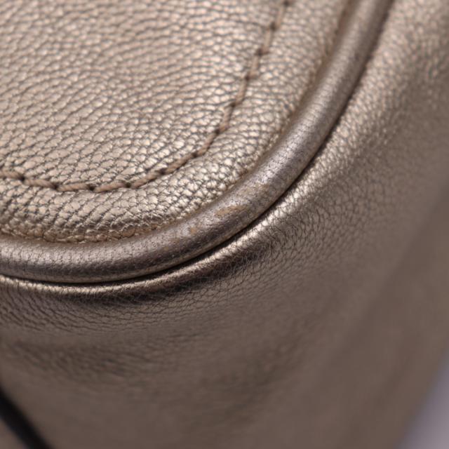 LOEWE ロエベ ミニボストンバッグ ハンドバッグ - レザー ゴールド系