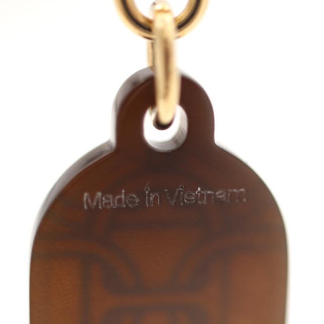 超美品 HERMES エルメス シェーヌダンクル PM ピアス - メタル バッファローホーン ゴールド ブラウン 耳飾り【本物保証】_4