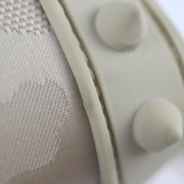 超美品 Christian Louboutin クリスチャンルブタン クロスボディバッグ Loubitown ショルダーバッグ 1225154 キャンバス ラバー ベージュ系 ポシェット カモフラ スパイクスタッズ【本物保証】_6