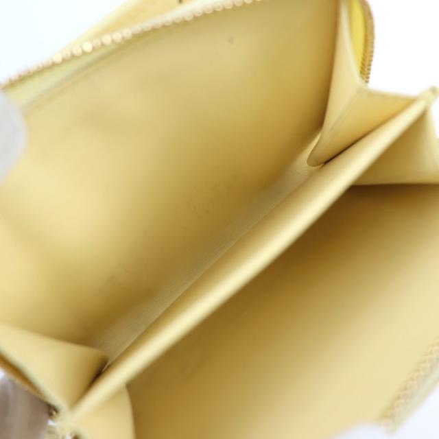 美品 LOUIS VUITTON ルイ ヴィトン ポルトフォイユ ルー ナノグラム 二つ折り財布 M82288 カーフレザー ジョーヌ ゴールド金具 ラウンドファスナー ビトン イエロー系【本物保証】_6