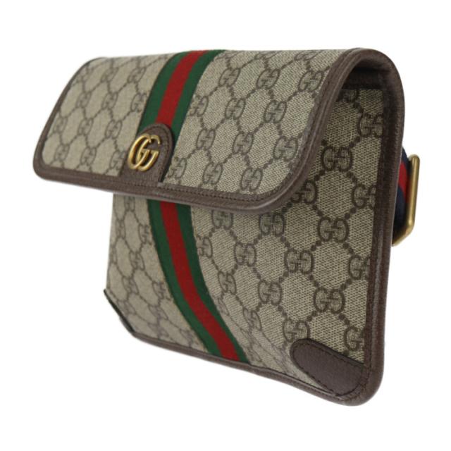 新品未使用展示品 GUCCI グッチ GG スモール ベルトバッグ オフィ