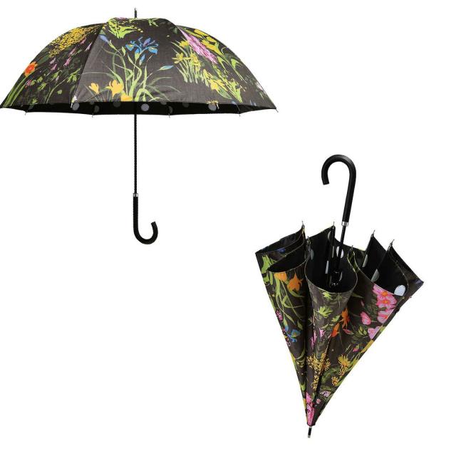 晴雨兼用長傘 レディース Think Bee！ カサノヴァ （フラワーグリーン