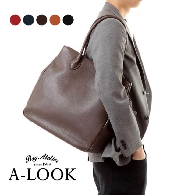 トートバッグ A4 縦 メンズ レディース 本革 大きめ ブランド カジュアル ビジネス ビジネスバッグ 自立 大容量 おしゃれ 日本製 レザー 通勤バッグ トート 革 40代 30代 20代 50代 女性 男性 プレゼント a-look エールック A3176の通販は